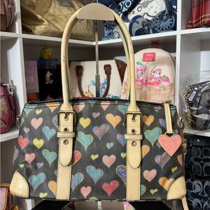 Dooney and Bourke Vintage Heart Shoulder Bag